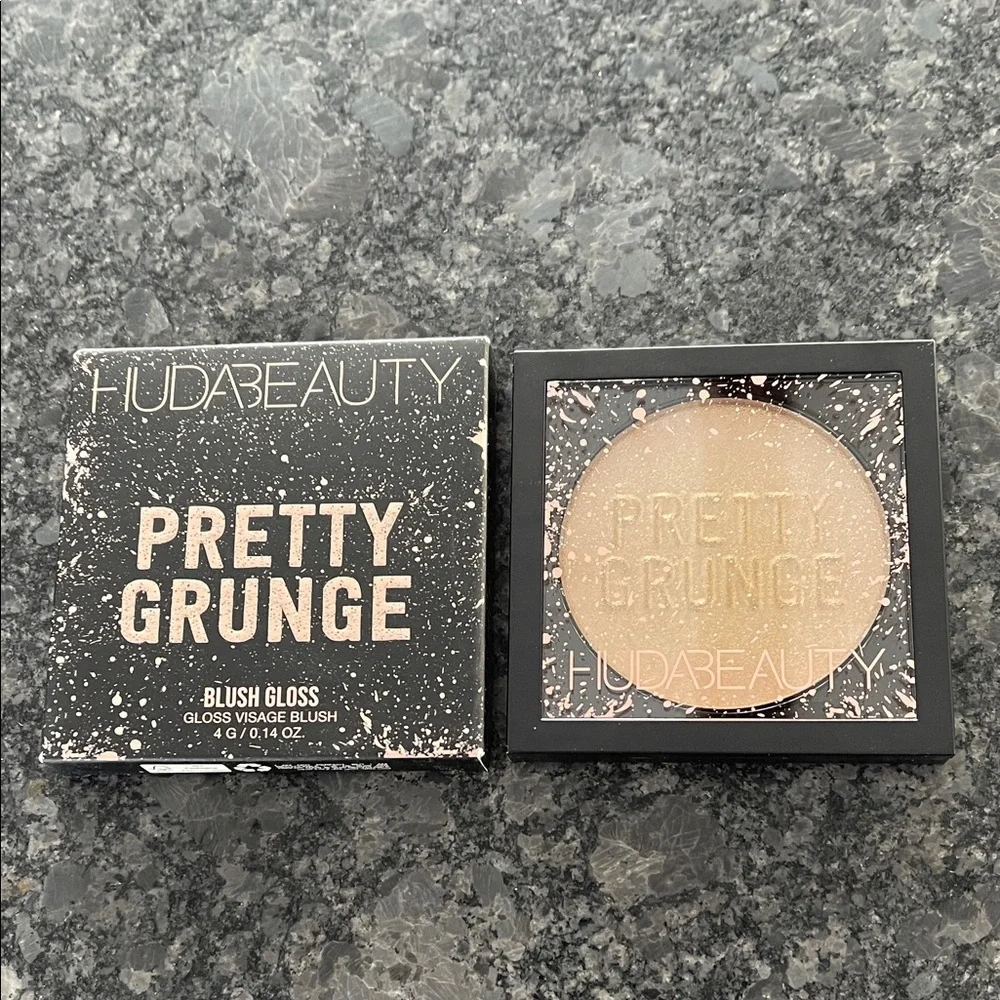 Huda Pretty Grunge Blush Gloss for face, lips color changing gloss